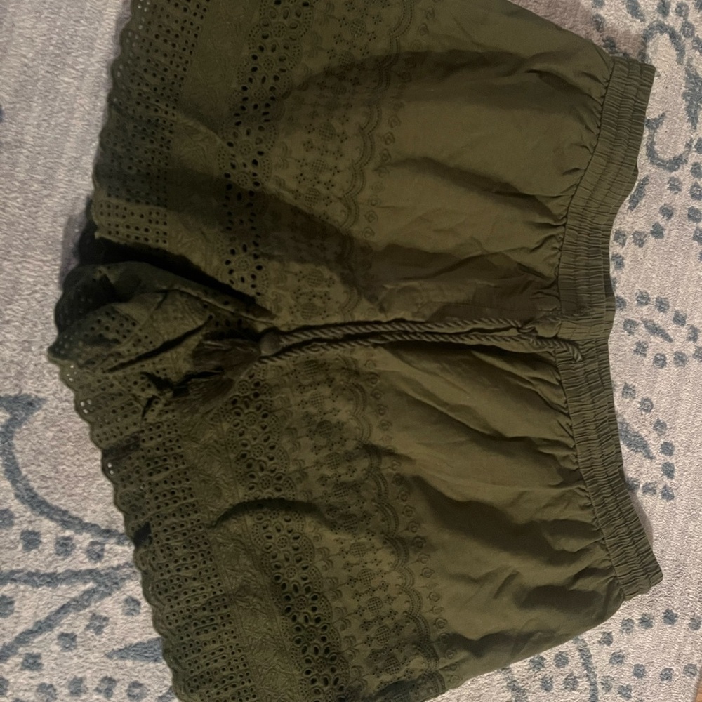 Faded Glory Olive High Waist Shorts